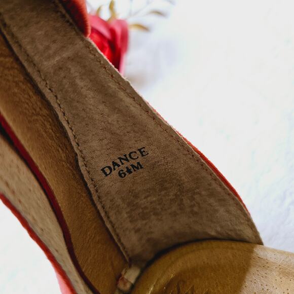 🦃 Isaac Mizrahi Highline United Dance Coral Ankle Strap Sandal Leather 6.5 - Picture 6 of 11